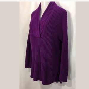 LAUREN RALPH LAUREN Womens Sweater Size L / Purple